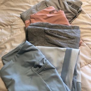 4 pairs girls gym pants